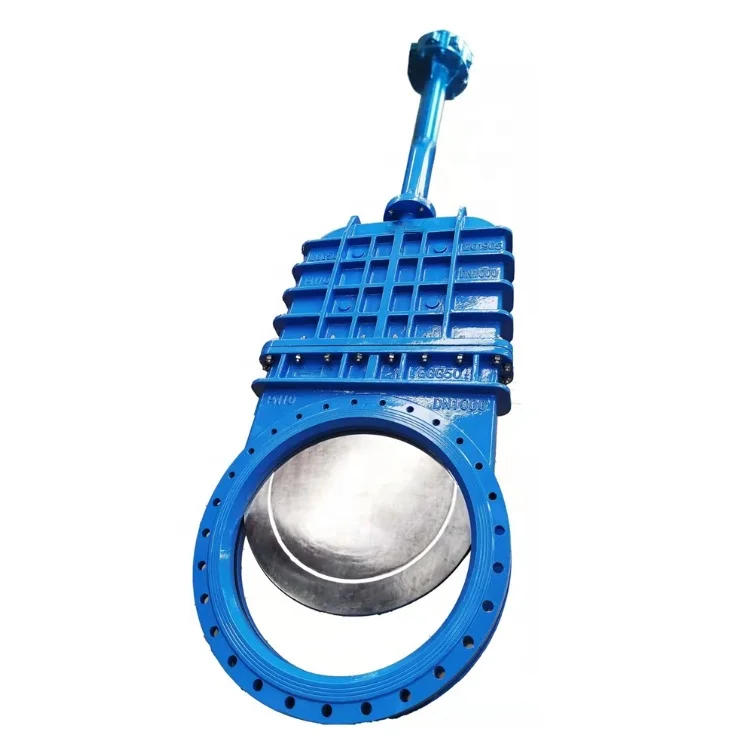 Heavy-Duty Flange Type Carbon Steel Knife Gate Valve for Water / Slurry / Pulp Related Industries