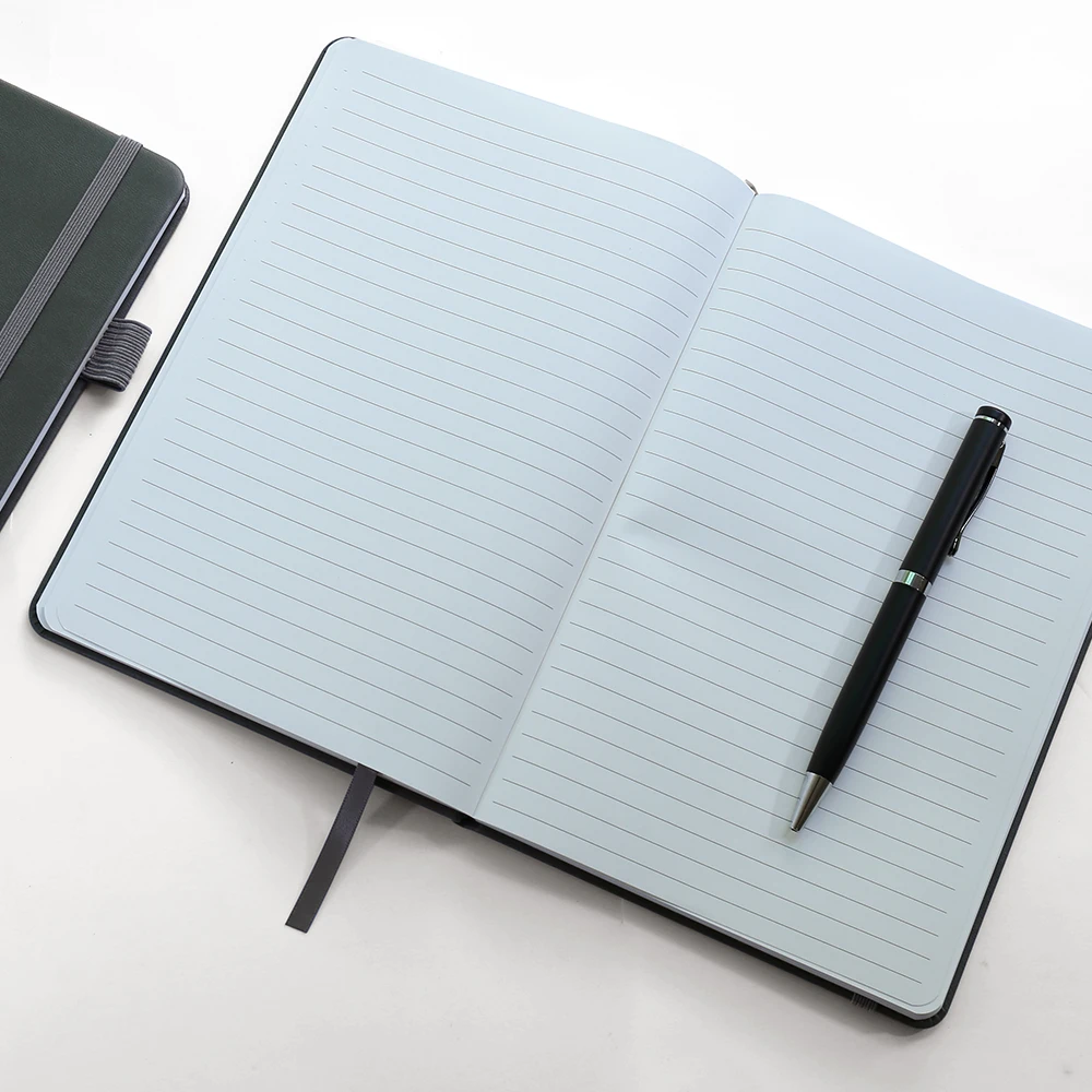 Customized PU Leather Cover Recycled Waterproof Stone Paper Notebook