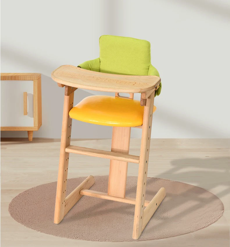 Wooden children chair baby high chair for baby feeding