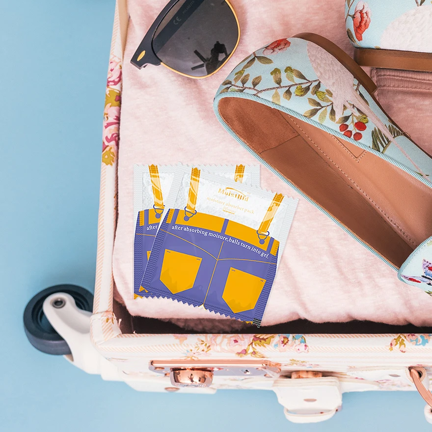 Mini Eco Friendly Moisture Absorber Packets for Clothes Storage And Electronics