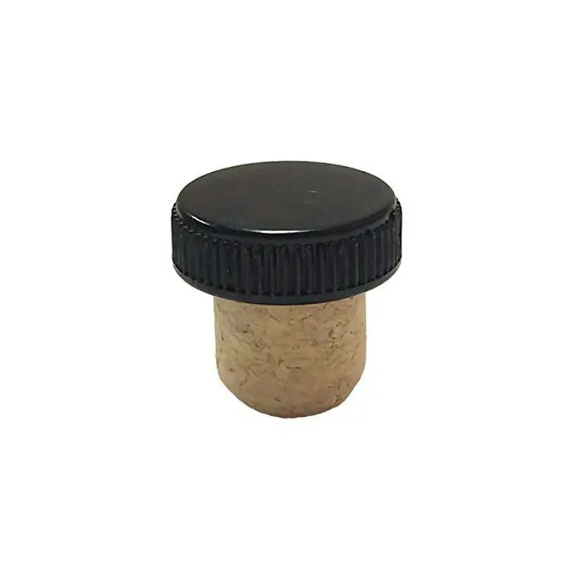  Avertan custom natural T-образная дегустация агломерированная пробка для бутылок вина с черной пластиковой