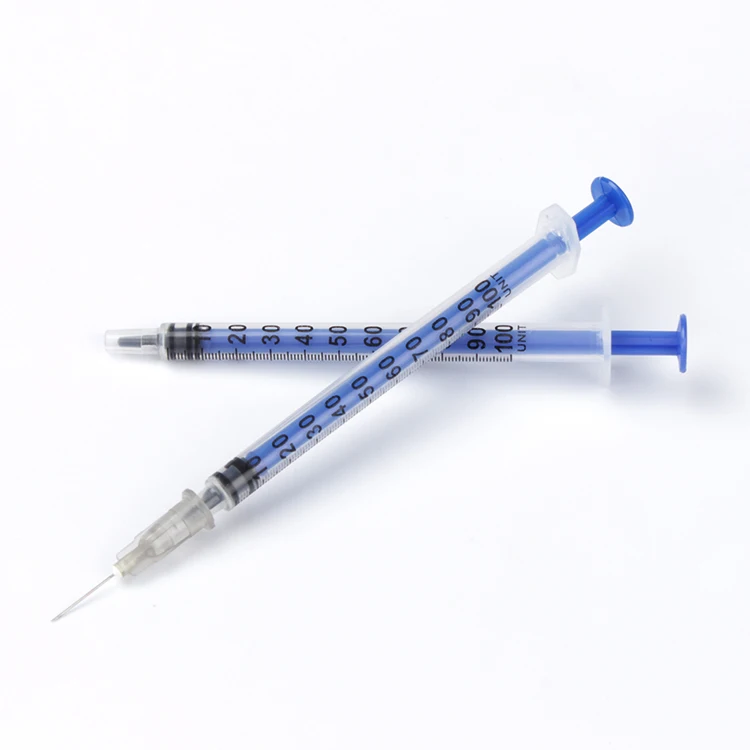 1cc 1ml syringe medical disposable tuberculin syringe vaccine needle plastic sterile injection syringe