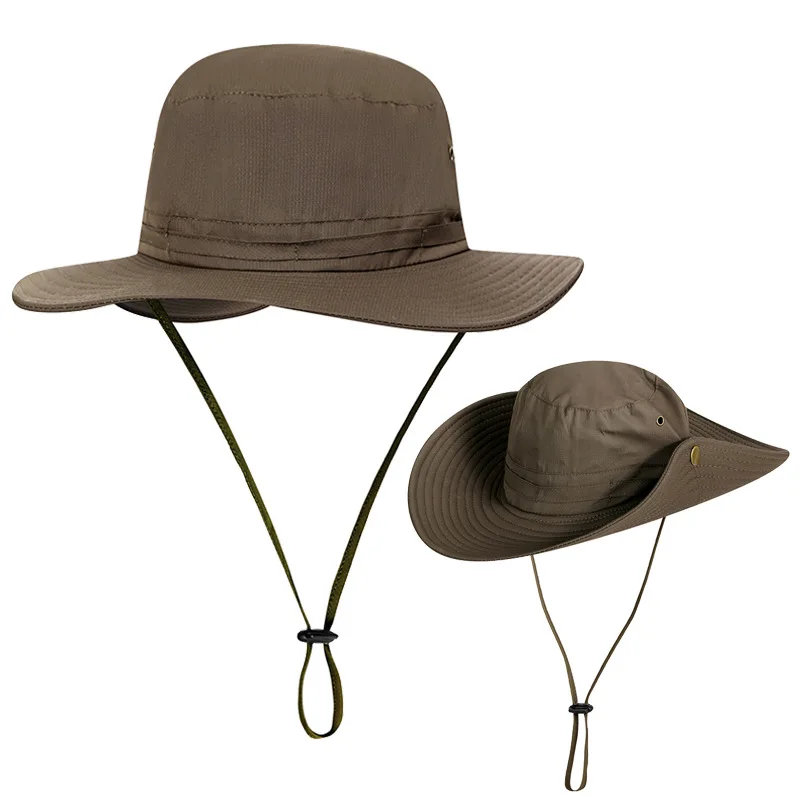 Wide brim oem fisherman hats bucket hat with neck flap for adults