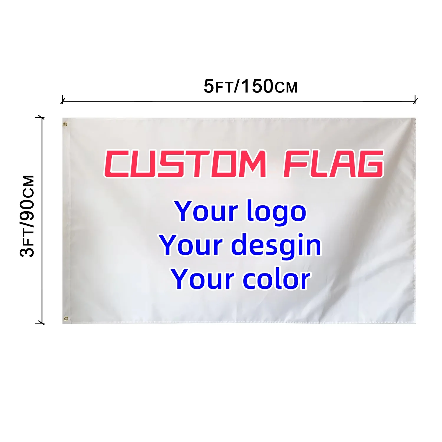Promotion Outdoor Custom Flag Sublimation Blank Customized Banner Personalized Design Any Logo Flying 3x5ft Custom Flag