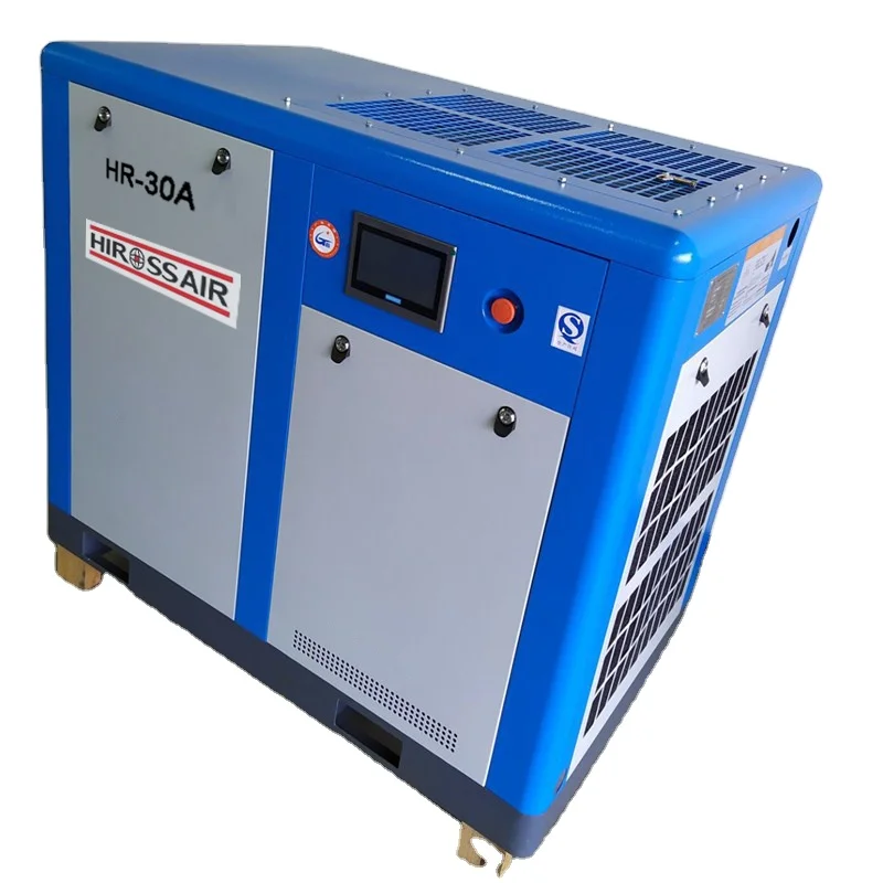 22kw 8bar High Pressure Workshop Electric Rotary Belt Driven Mini Machines Industrial Screw Type Price Air Compressor