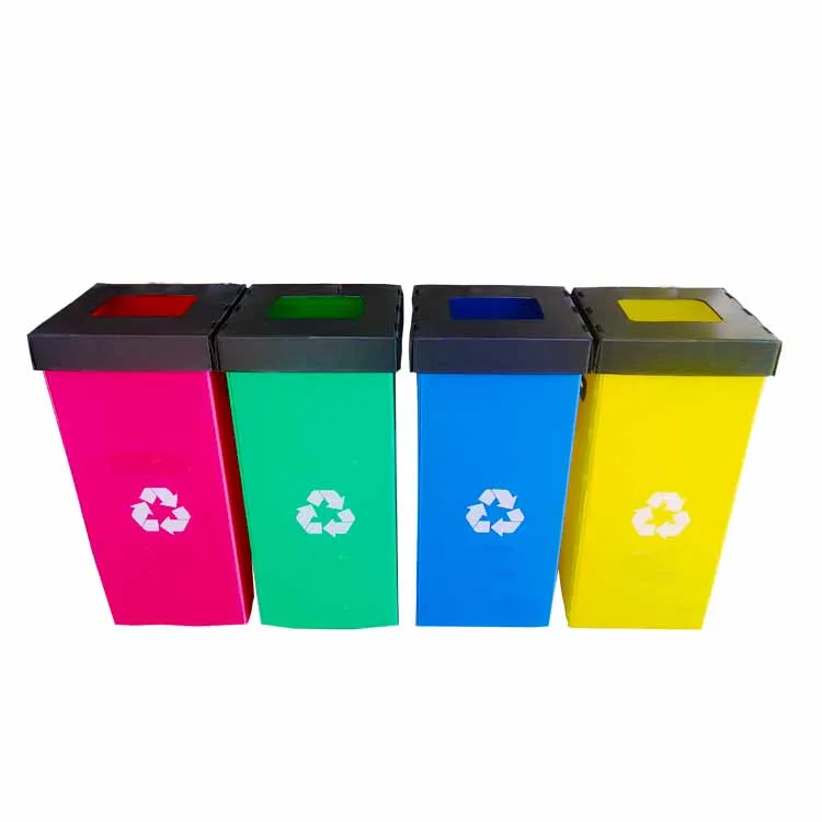 Bottle Classified Correx Recycle Bin Waste 2/3/4 Compartments 6L 20L 60L 120L Waterproof Indoor Recycling Sort Bins
