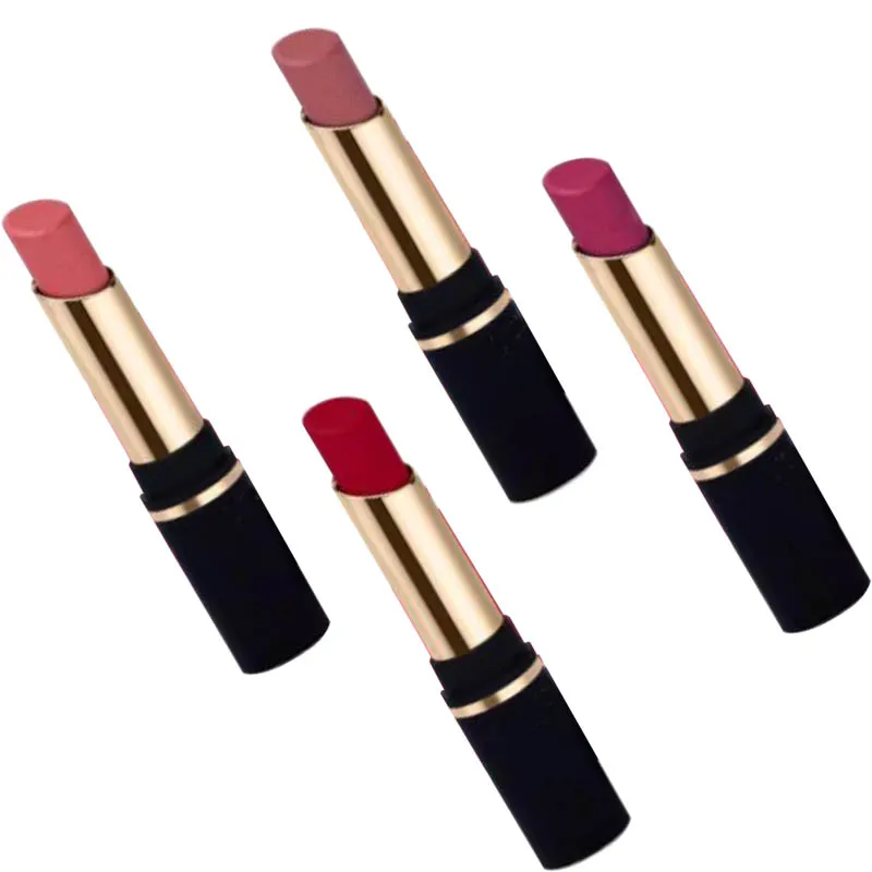 
OEM/ODM Cruelty Free Nude Pink Lip Stick No Logo Halal Cosmetic Makeup Lipstick Private Label custom hydrating Lippie 