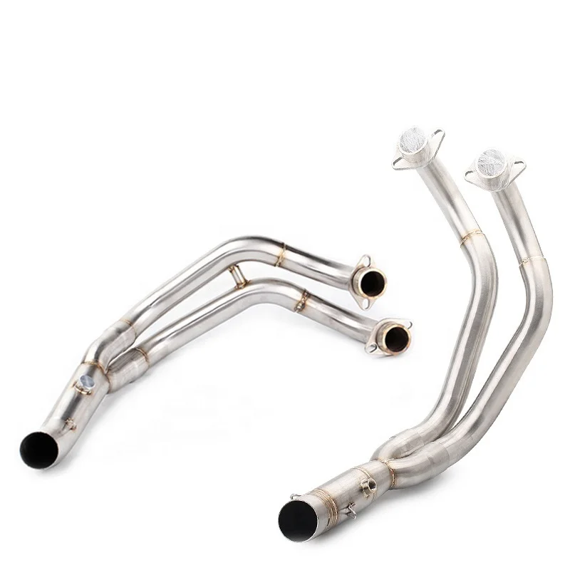 Выхлопная труба REALZION для мотоцикла, полностью выхлопная труба из нержавеющей стали, диаметр 51 мм, звеньевые трубы для YAMAHA MT07 FZ07