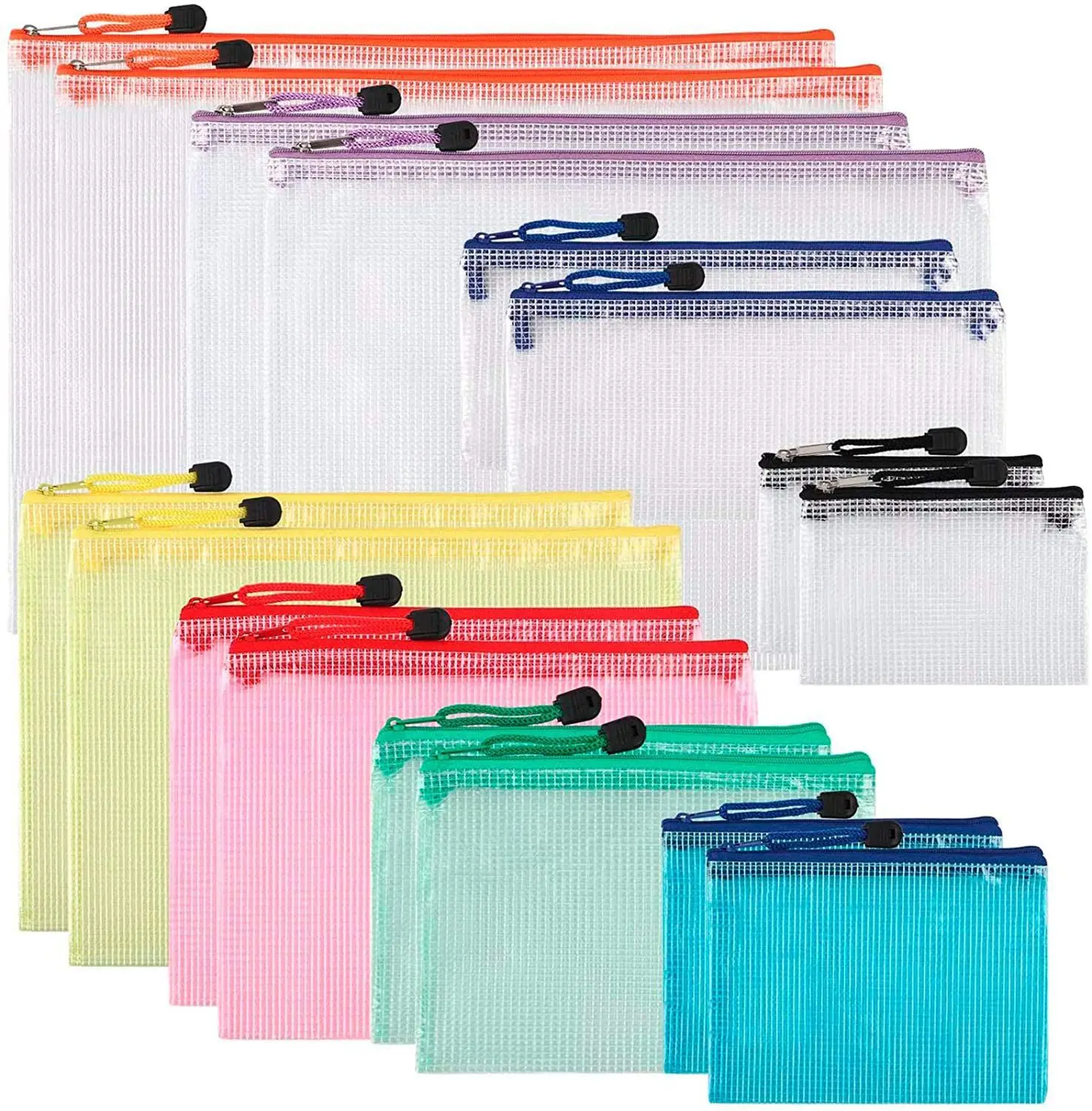Poly Zip Lock Envelope File Folder A4 Pouch Custom Plastic Document Bag
