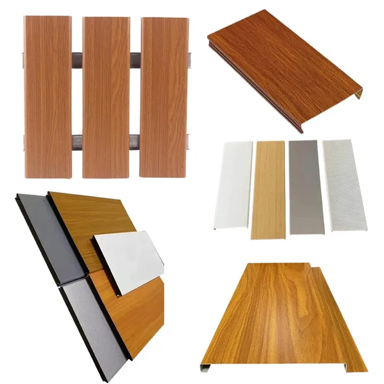 Customized Modern Metal Ceilings Living Room G-Shaped Hooked Aluminum Alloy Buckle Strip Buckle Plate Heat Insulation Ceiling