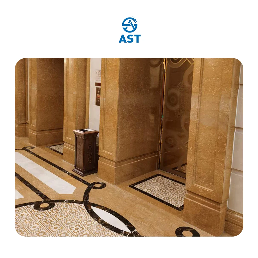 AST OEM/ODM Natural High Quality Modern hot sale Polished Emperor Gold marble slabs for floor tiles and wall countertop