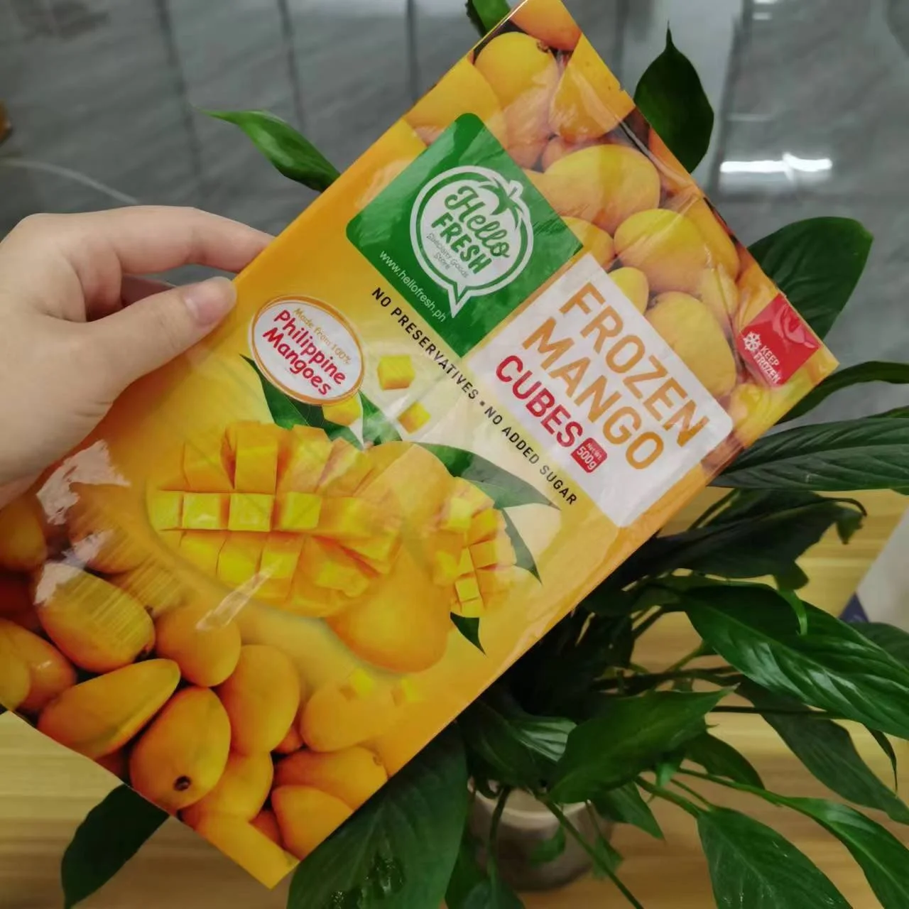 Custom packaging resealable 3 side seal fresh frozen fruits berries vegetables food plastic packaging bag mylar bags