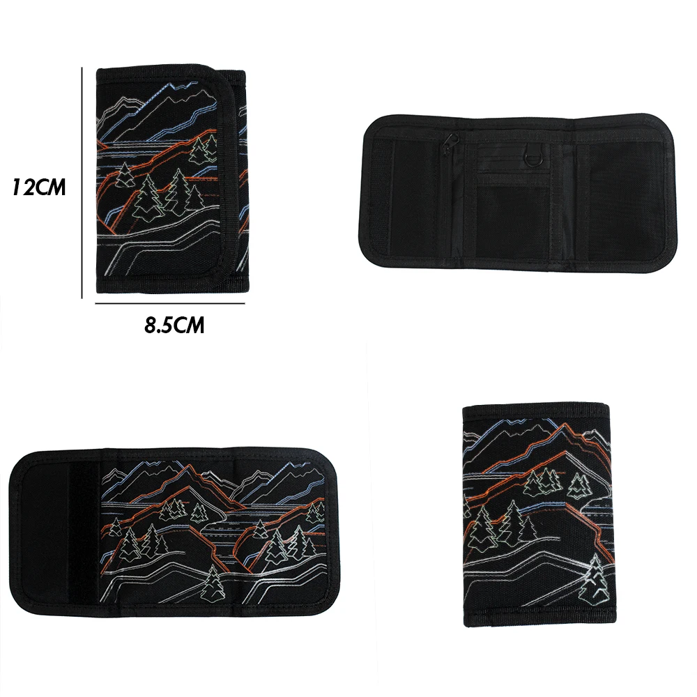 Factory Outlet Fabric Wallets for Men Trifold Men Wallet Wholesale Custom Men Wallet Manufacturer Logo