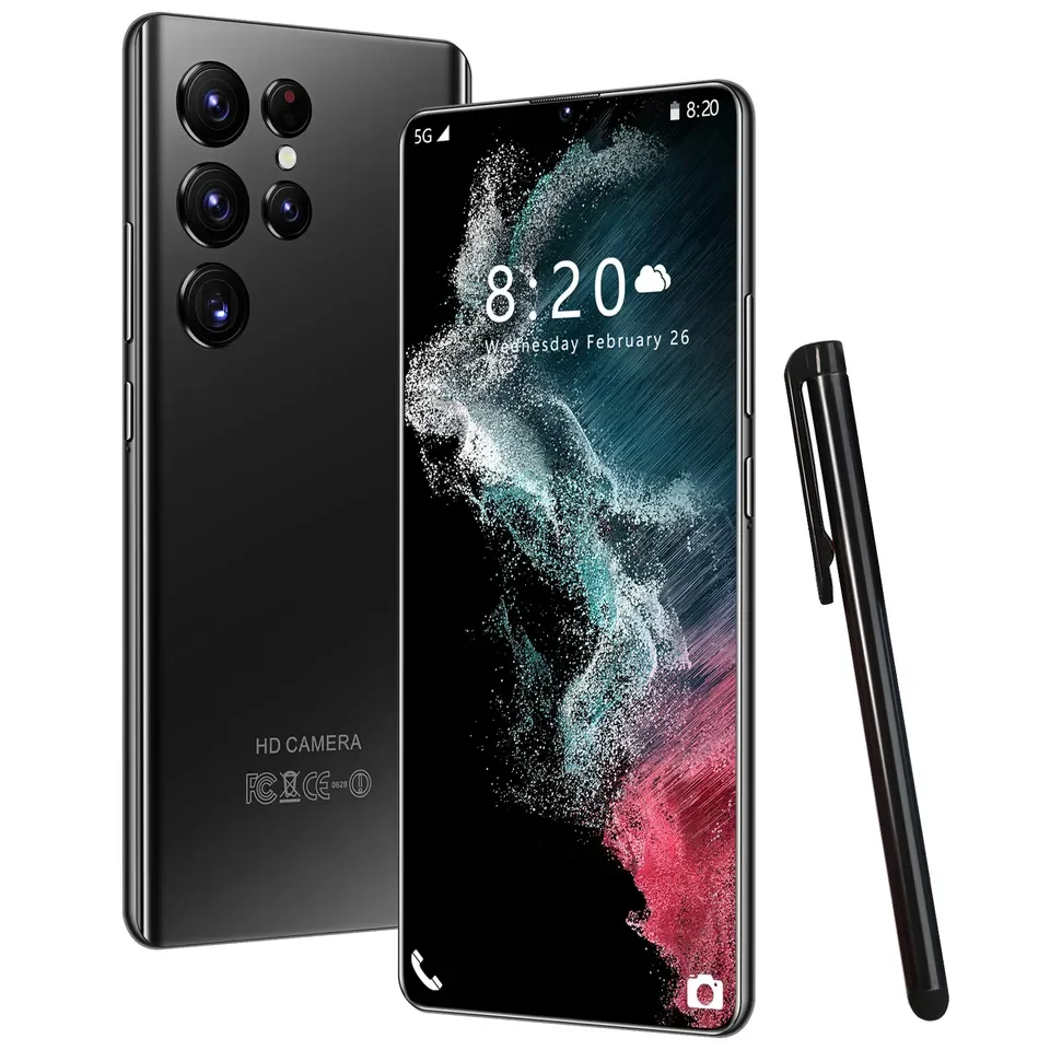 Оригинальный мобильный телефон S23 Ultra, 6,8 дюйма, 16 ГБ + 1 ТБ, распознавание лица, разблокированные мобильные телефоны, мобильный телефон, 5G смартфоны