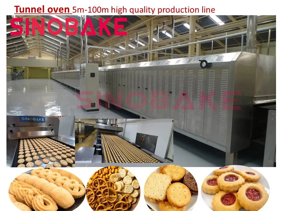 SINOBAKE  Automatic Cookies Making Machine Small Biscuits Machine With Cookie Packaging Biscuit Machine