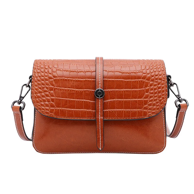 high quality embossed genuine crocodile skin bag women shoulder crossbody bags female purses genuine leather shoulder bag