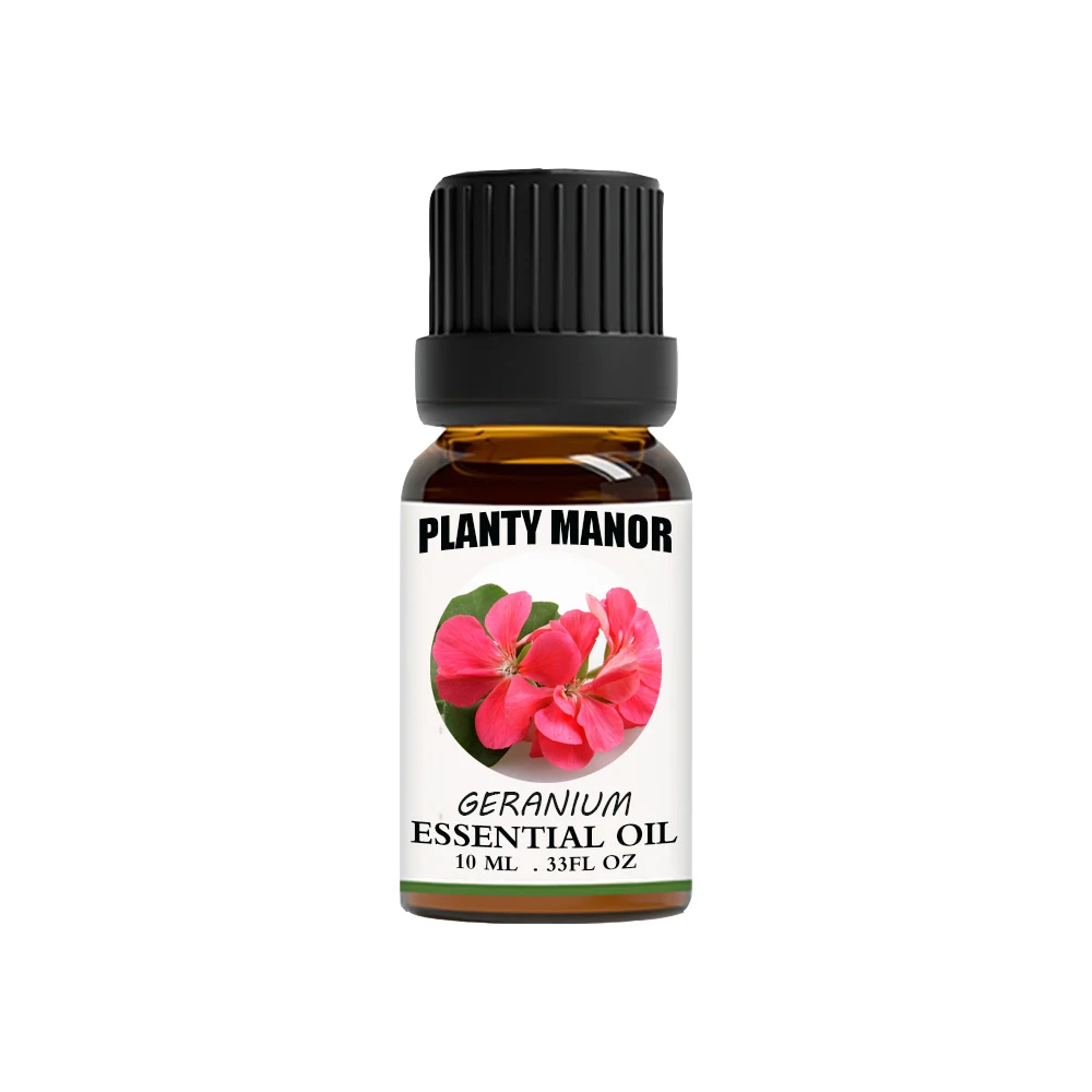 Geranium Essential Oil High Quality and Pure Plant-Based Oil for Aromatherapy and Therapeutic Uses