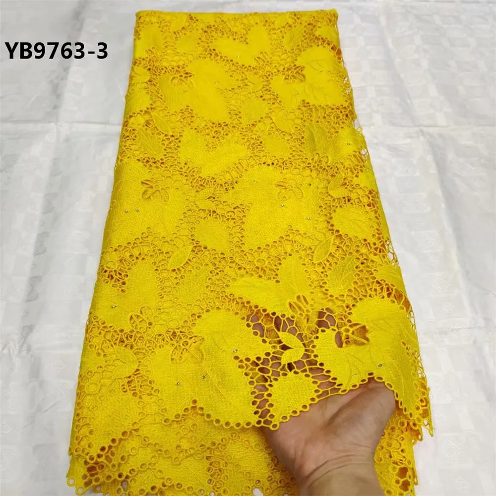 lace dresses Africa french tulle fabric 5 yards colorful water soluble lace fabric