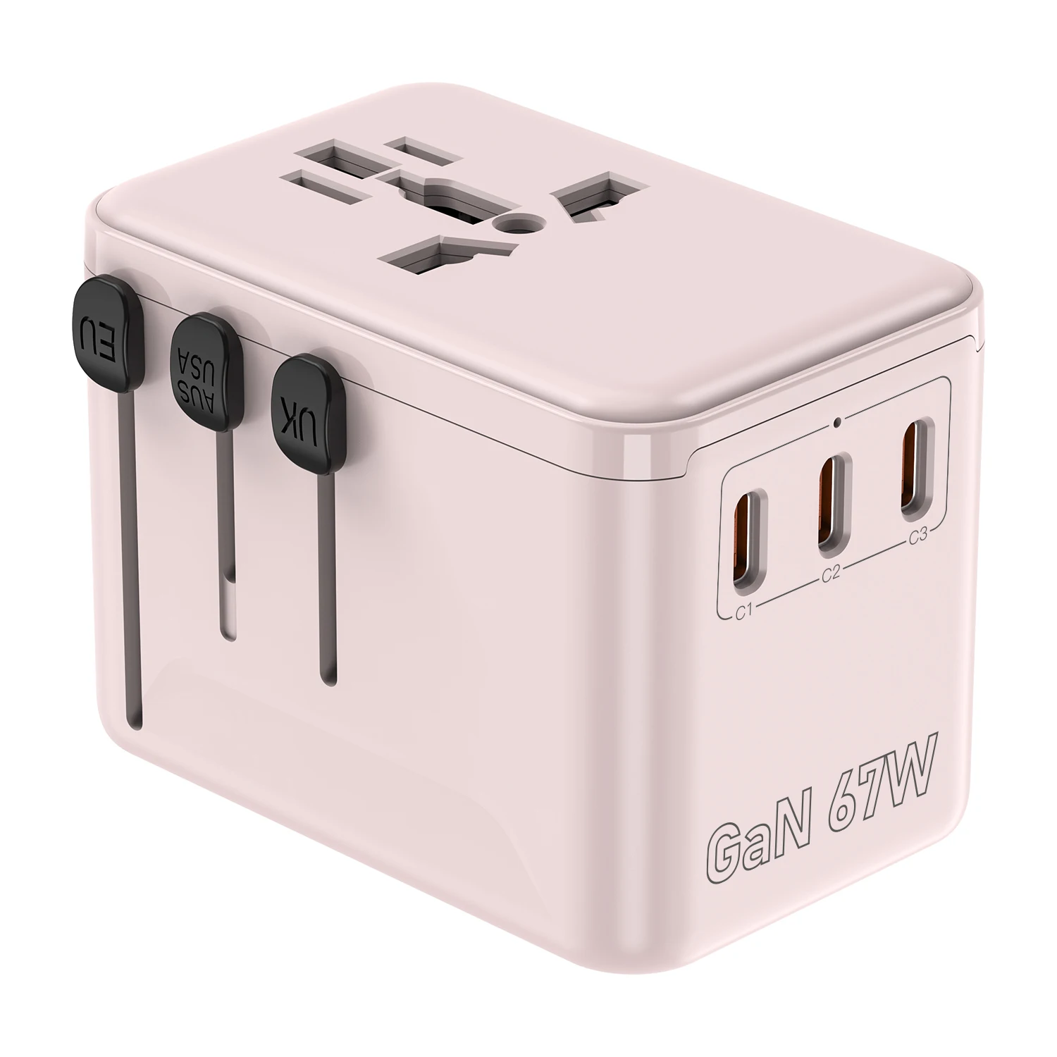 Universal Travel Adapter with AU US EU to UK Plug  Adaptor Type C USB Charger USB charger electrical plug socket
