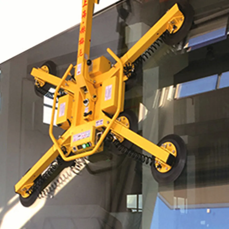 CE certified breathing glass vacuum lifter with manual tilt and rotation