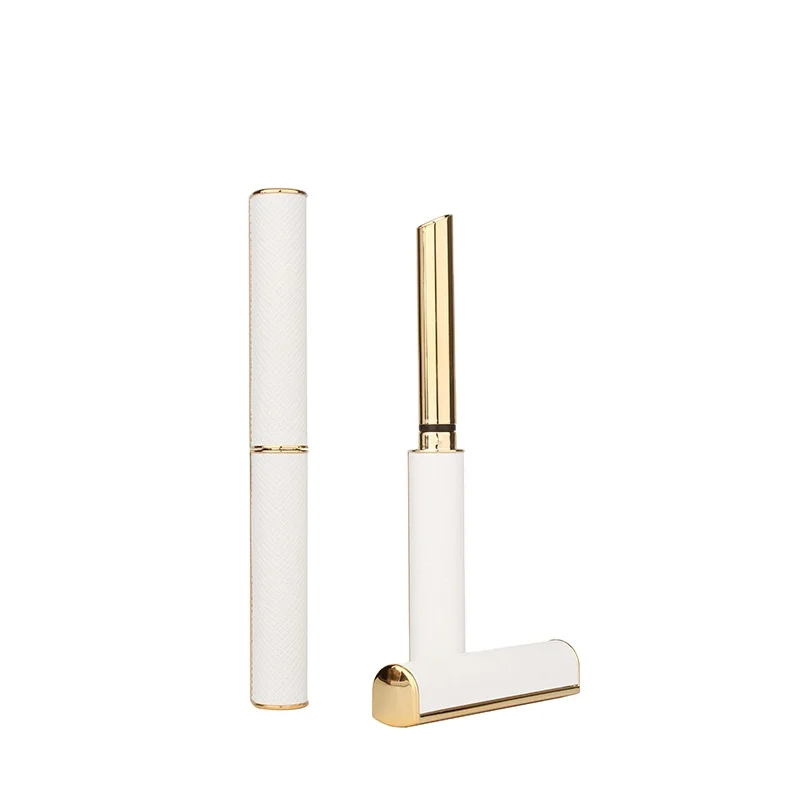 
Hot Selling Custom Logo Printed Promotional Empty Round Shape Slim Makeup Cosmetic Packaging Lipstick Tube Container 