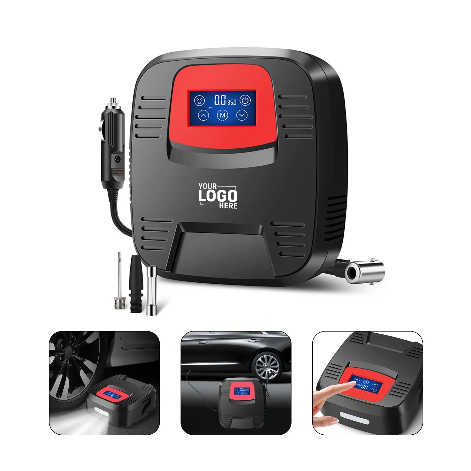Tire Inflator Promotional Gift Portable Air Compressor Portable Dc12v 150psi Auto Digital Pressure Gauge Air Compressor For Car