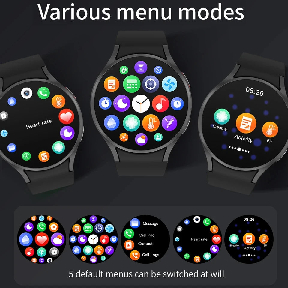 M10 для Sam sung Galaxy Watch 6 Спортивные часы Новые смарт-часы 2024 мужчин и женщин умный будильник BT Call Smartwatch