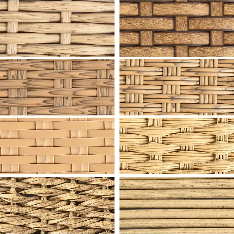Hot Custom Rattan Imitation Outdoor Furniture Garden Chair Wicker Woven Artificial Rattan Material rattan