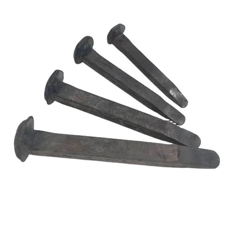 Railway Accessories screw Steel Railroad Track Spike for rail fasten