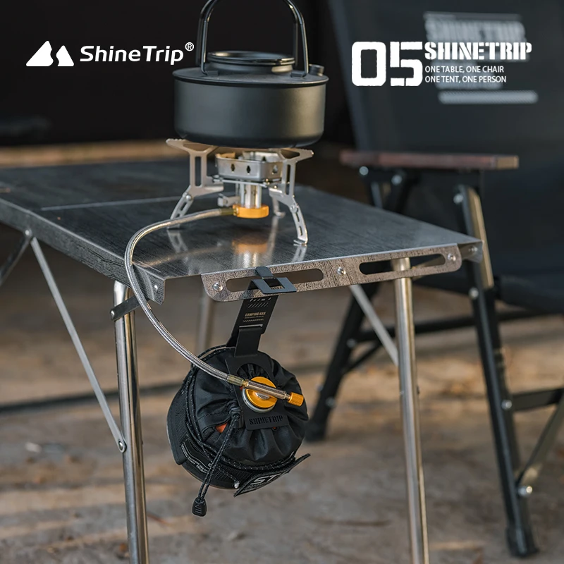 Shinetrip Igt Table Camping Pendant Stainless Steel Hook Gas Tank Accessories Flat Gas Clasp
