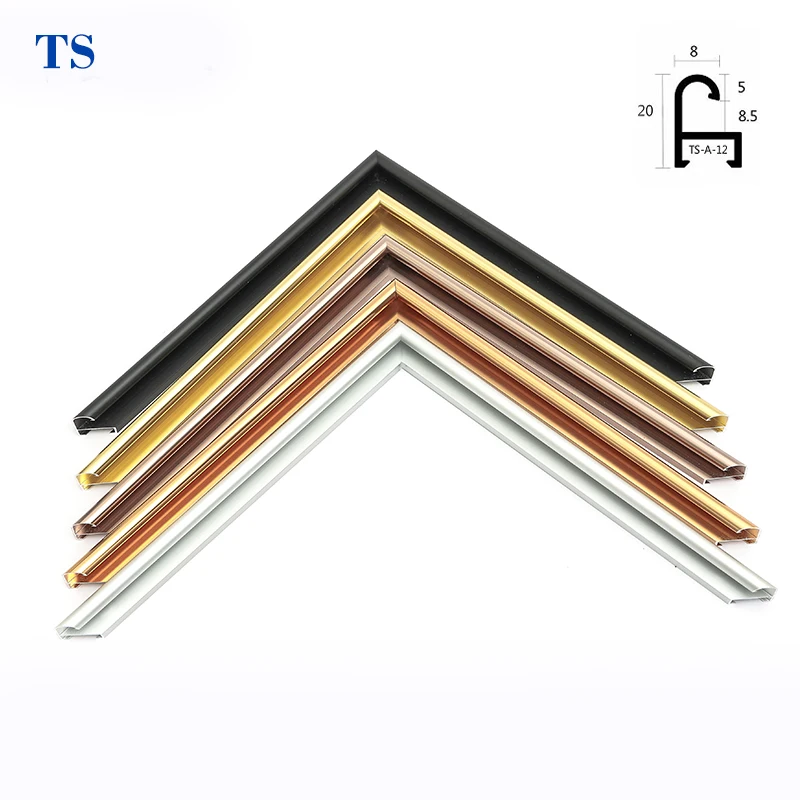Silver Gold Rose Black Metal Photo Frame Brushed Aluminium Frame For Photo/picture Frame