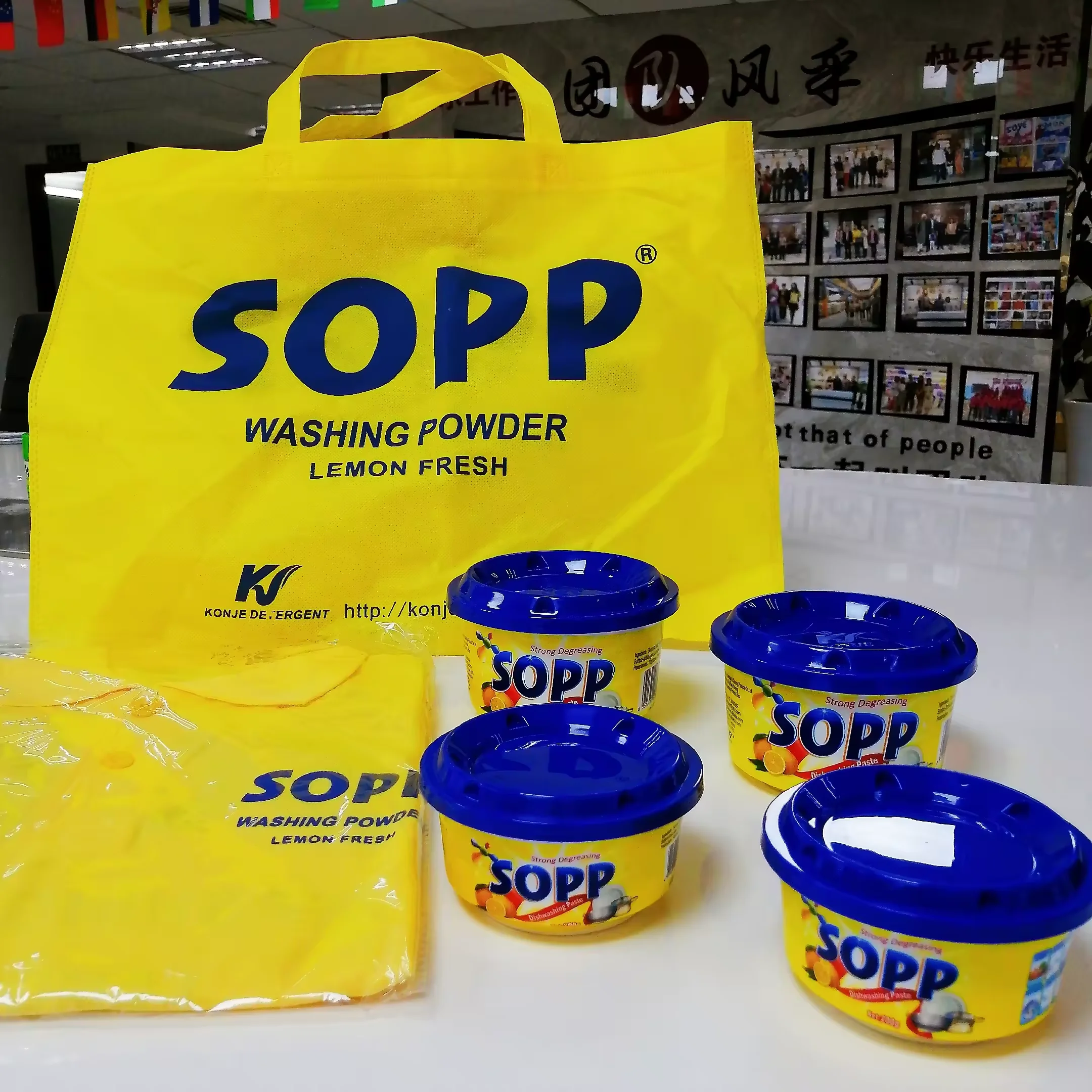 SOPP dish washing hands gel solid dishwasher detergent dishwashing paste from china detergent factory