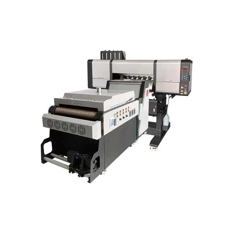 5 colors i3200 DTF printer cotton clothes printing machine 2/4 printer heads with powder shaker DTF printer