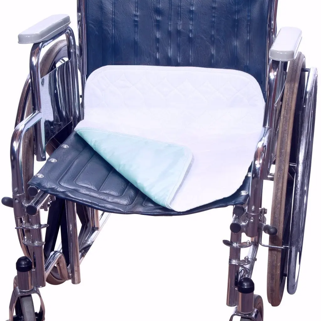 4-Layer Absorbent Washable Waterproof Chair Underpad for Incontinence, Reusable Seat Pad Sheet Cover Protector