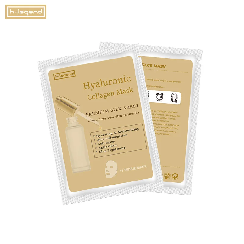 Private Label Hydrating Beauty Anti-aging  Anti-wrinkle Moisturizing Hyaluronic Whitening Skin Care Facial Face Sheet Mask