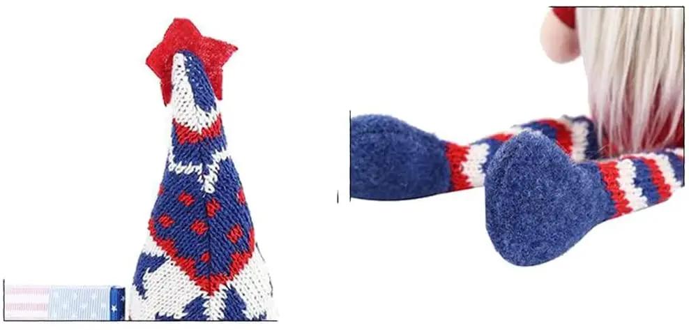 Independence Day party decorations creative Rudolph doll American flag faceless doll gift