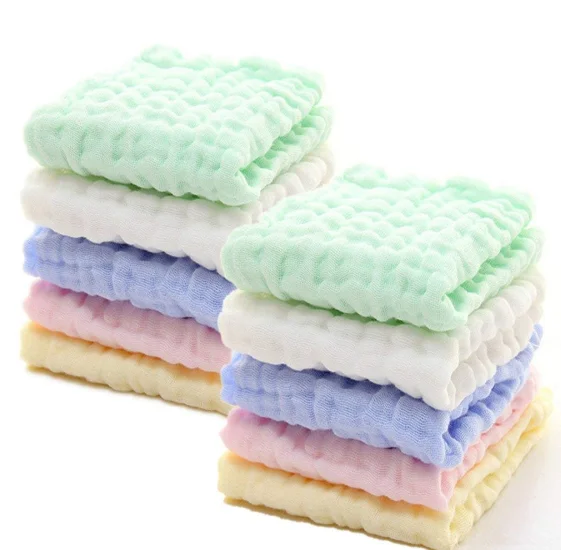 Custom Cotton Baby Muslin Washcloths Small Baby Towel Bath Baby Waffle Face Towel