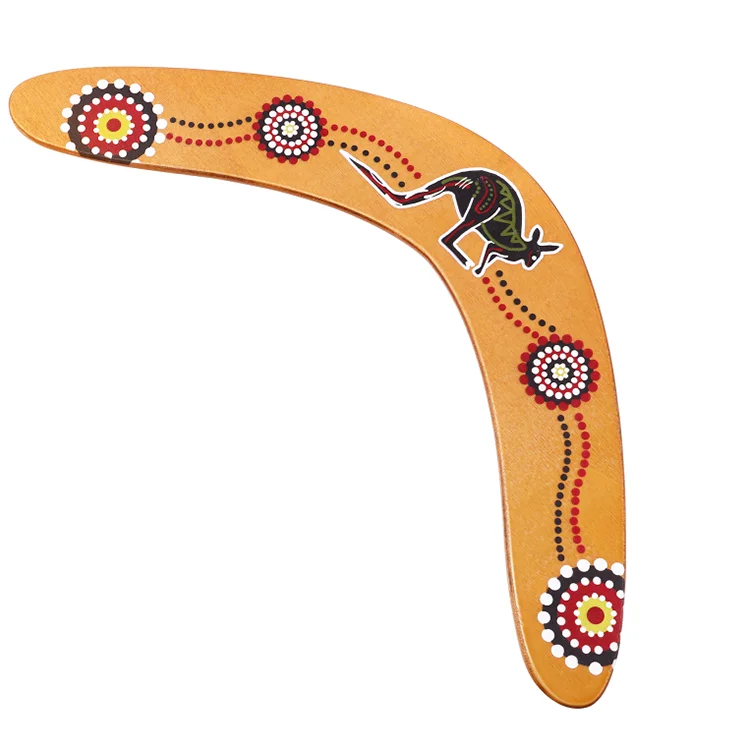 High quality and durable mahogany custom outdoor toys boomerang