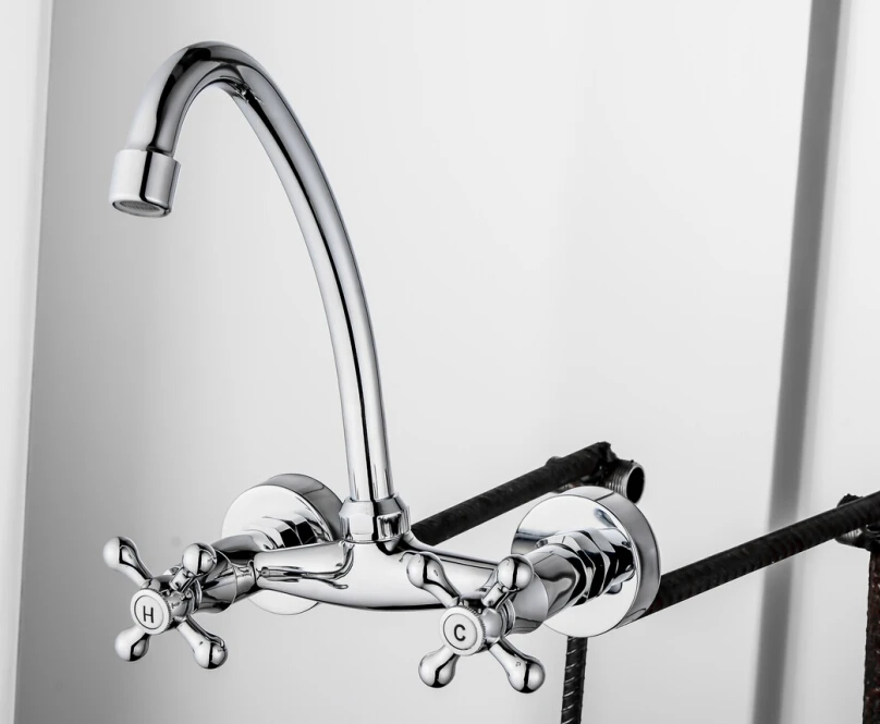 Factory Direct Sales Popular double handle kitchen mixer faucet taps