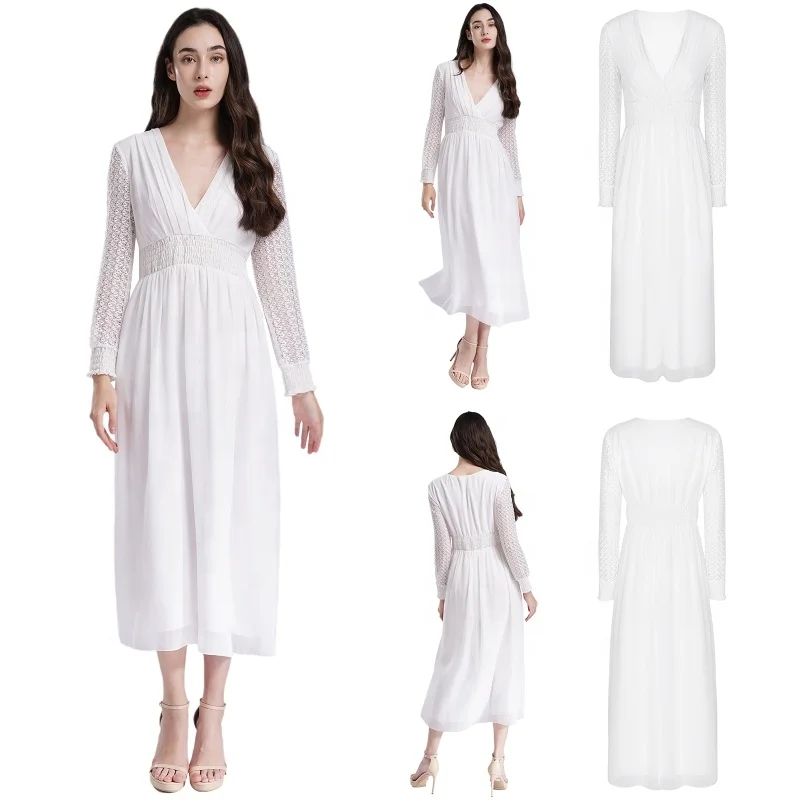 Custom Casual Kaftan Turkey Dresses Women Clothing Long Gowns Evening White Elegant Long Party Dresses For Women