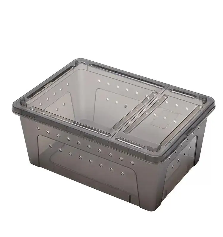 Reptile Breeding Box Wholesale Transparent Lizard Breeding Incubator Box with Lid Observation Reptile Pet Box Reptile Terrarium