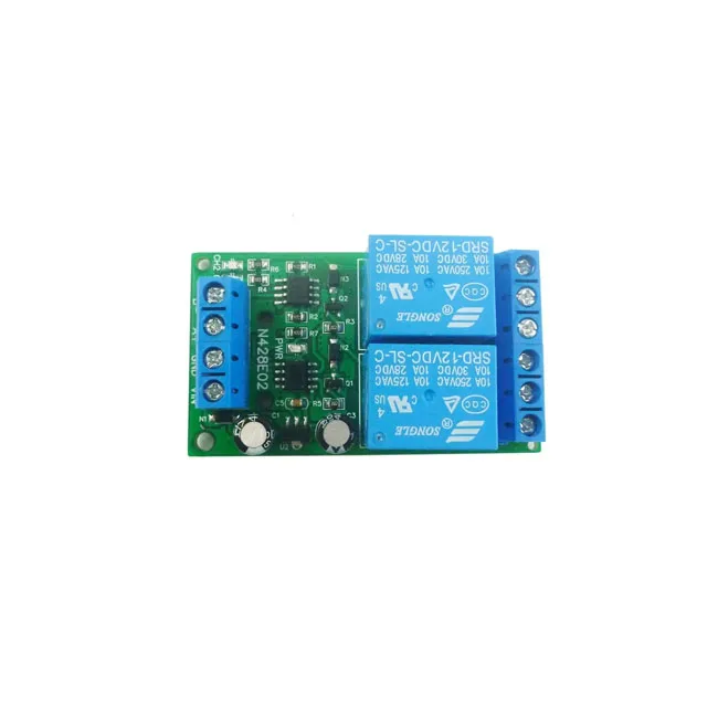 N428E02 12V DC 2ch RS485 Modbus RTU Relay Module UART Serial Port Switch PLC Digital Output Expansion Board