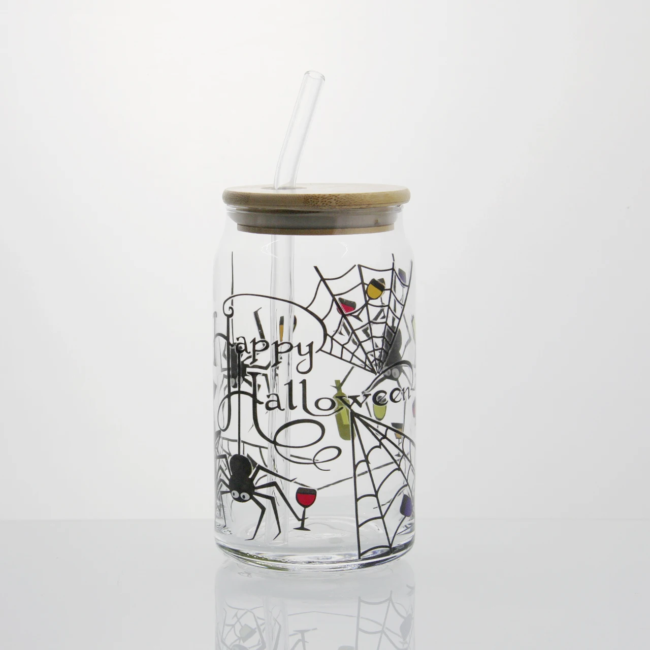 Barware 2024 New Product 16oz libbey beer glass with lid and straw