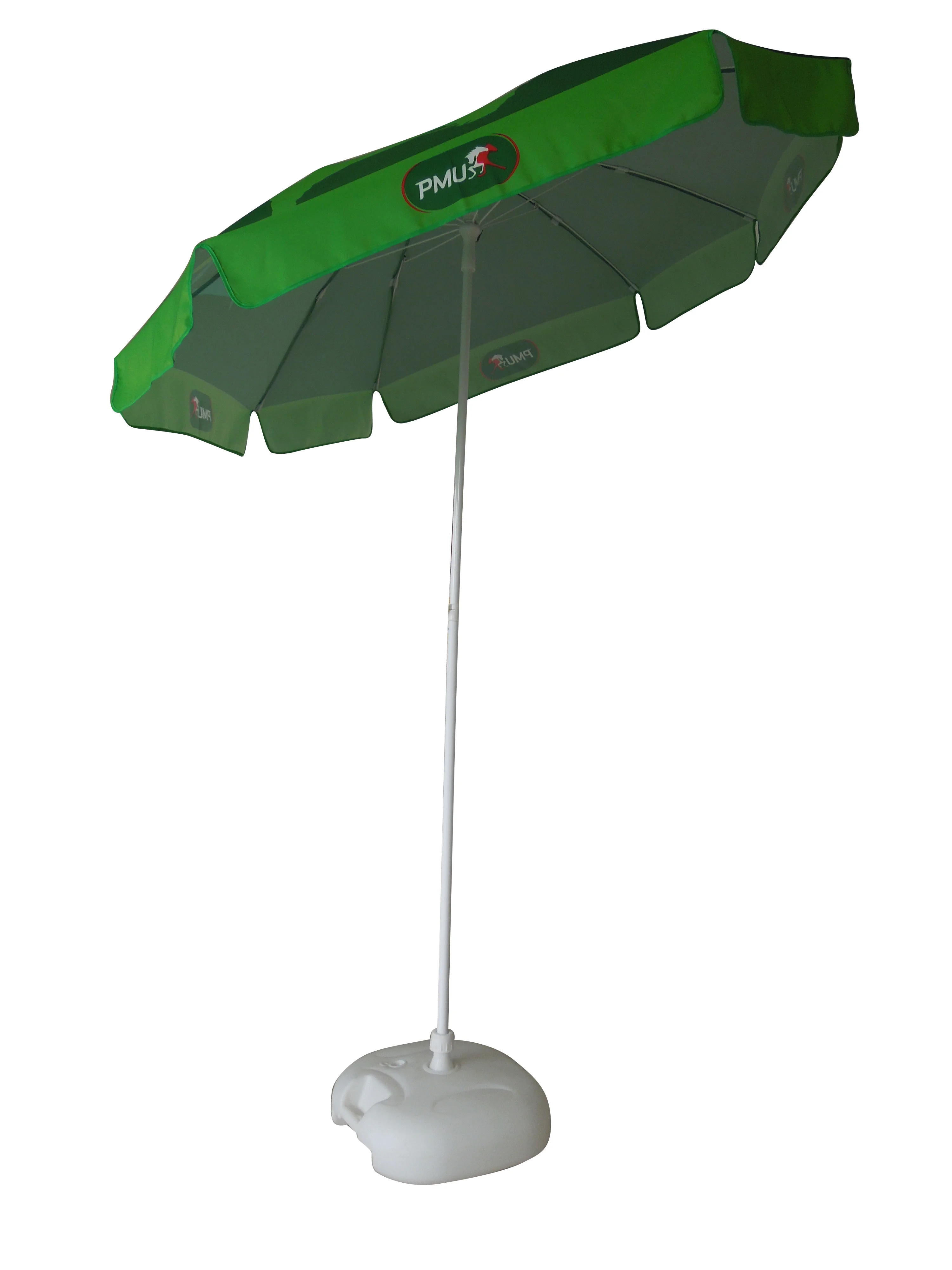 Green Custom Size Wind Resistant Beach Umbrella Beach Umbrella Sun Foldable Beach Umbrella