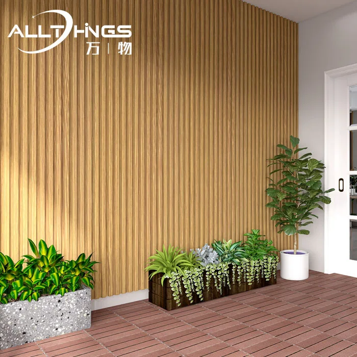 211*28mm Wood plastic wpc House exterior Outdoor grille wall panel