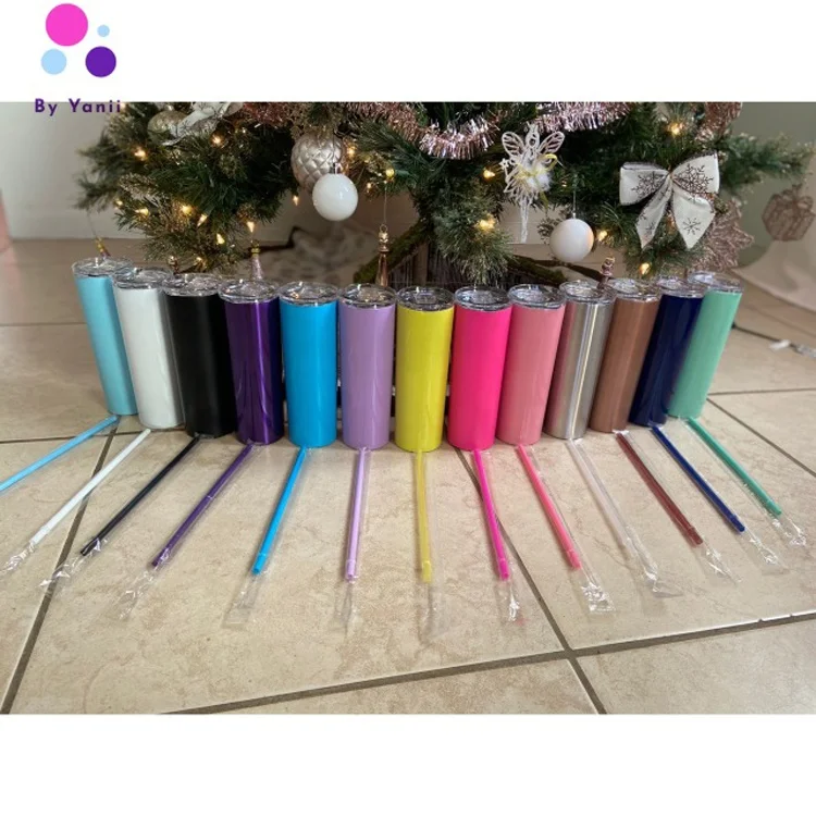 20 oz rose gold Vacuum Insulated Double Wall Stainless Steel tumbler with straw for Coffee Tea Beverages