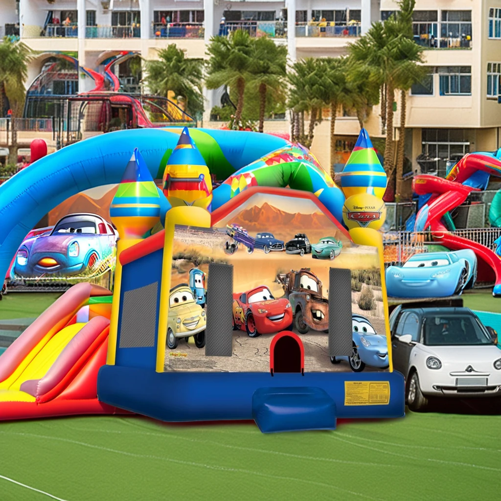 Commercial PVC Inflatable Bounce House Jumping Castle Bouncy Bouncer Support Customized for Party Rental Beauty Inflatable Lj529