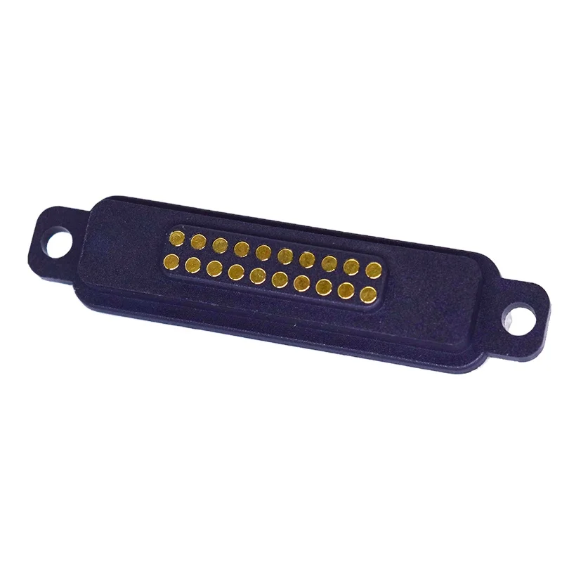 DC Magnetic Connector 20 Pole Pogopin Male Female High Current Spring Loaded Pogo Pin Connector