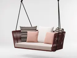 Hotel furniture outdoor wicker hanging  swing chair
