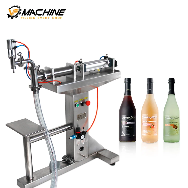 Hot sale pure pneumatic automatic electric single head control liquid filling machine